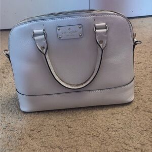 Authentic Kate Spade Pre-Loved White Leather Handbag